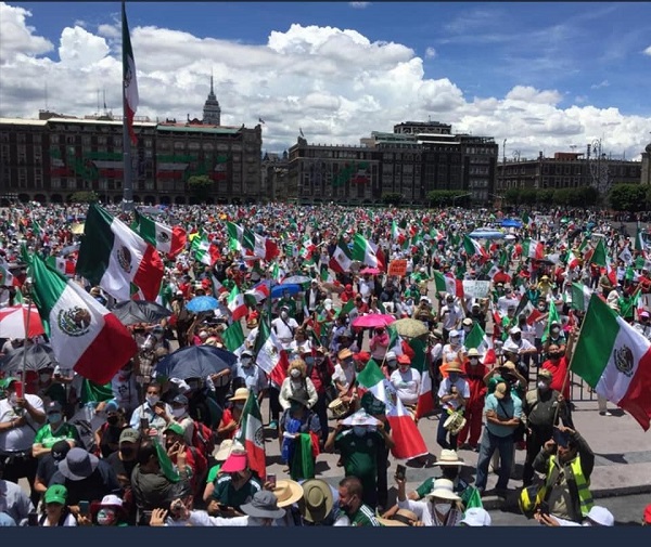 La administración del actual gobierno de México ha generado diversas protestas por ciudadanos.