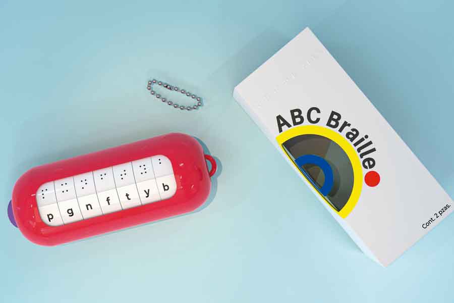 El llavero ABC Braille.