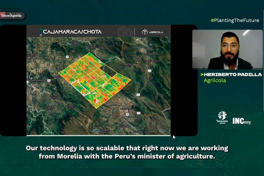 Agriicola utiliza tecnología satelital para dar información a agricultores.