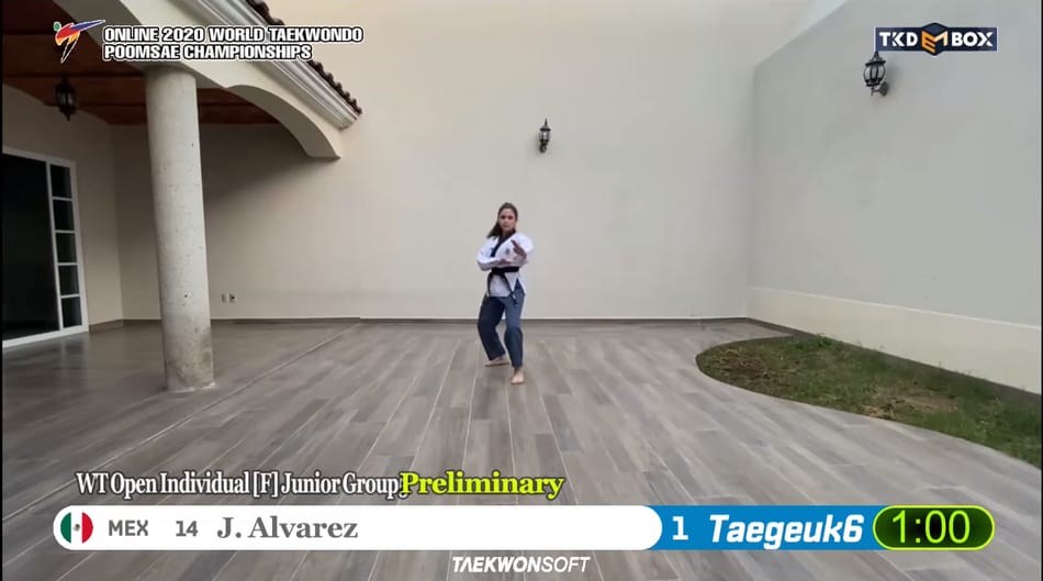 Jimena Álvarez realizó su presentación de formas ante jueces internacionales