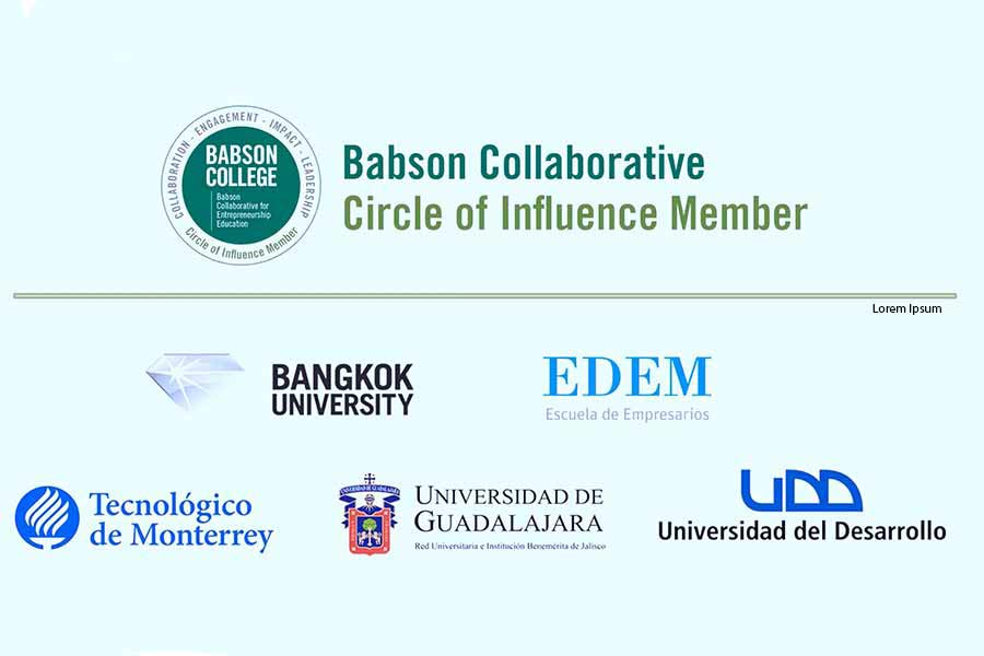 Universidades que recibieron la distinción Circle of Influence dentro del consorcio Babson Collaborative