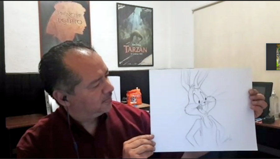 El animador Luis Manuel Villarreal fue uno de los artistas que trabajó en la animación 2D de Space Jam 2