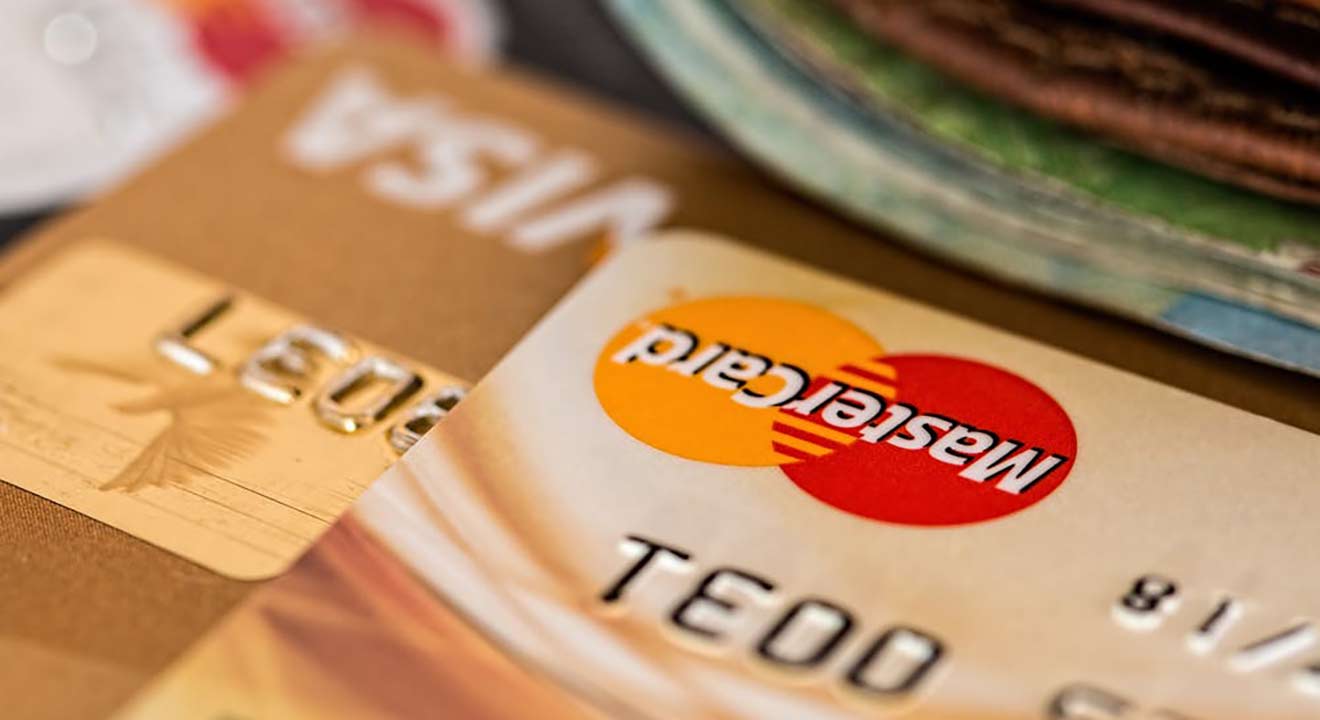 Close Up de tarjetas de crédito