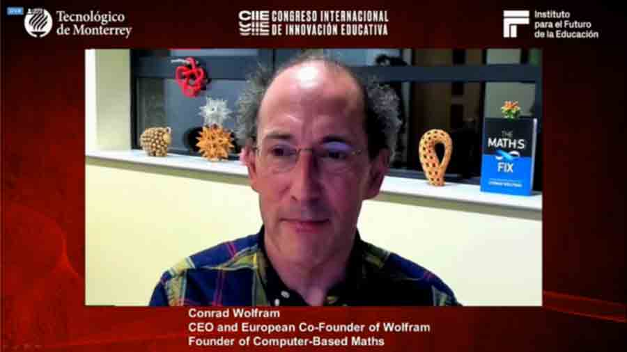 Conrad Wolfram durante el CIIE 2020