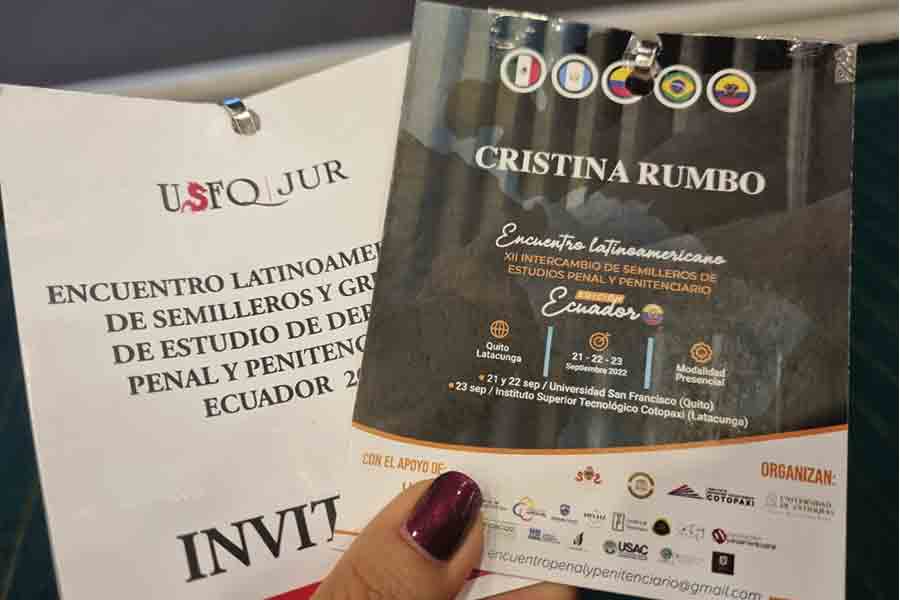 Cristina forma parte de la academia latinoamericana de derecho penal 