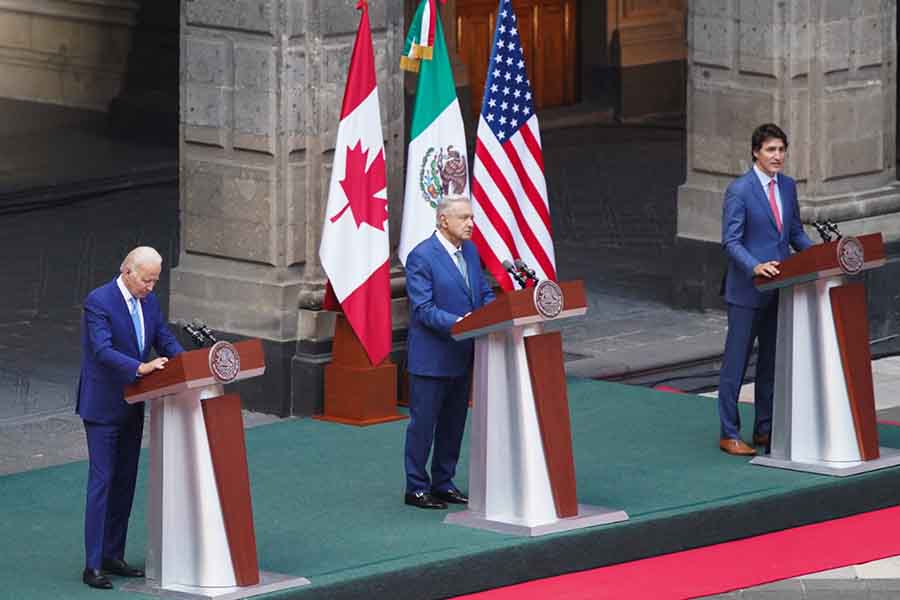 La cumbre norteamericana se llevó a cabo entre Andrés Manuel López Obrador, Joe Biden y Justin Trudeau.