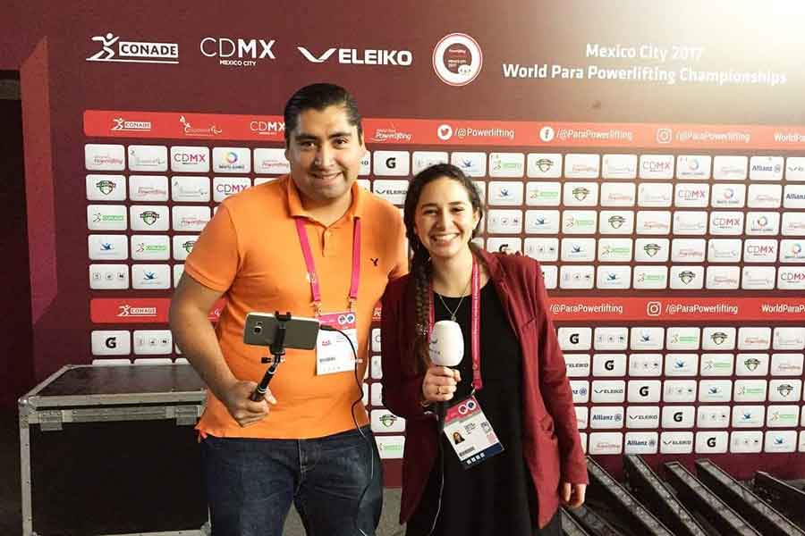 Daniela Anguiano corresponsal en el mundial de paralímpicos en la CDMX 2017