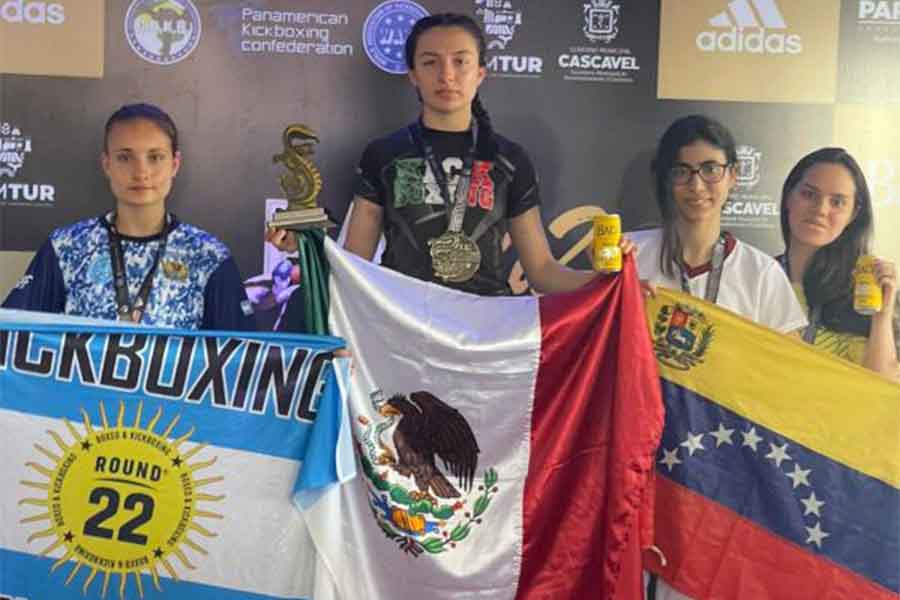 Mexicana se convierte en bicampeona panamericana de kickboxing