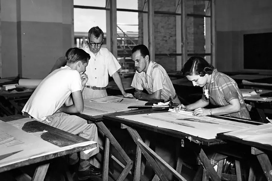 Estudiantes de las primeras décadas del Tec de Monterrey