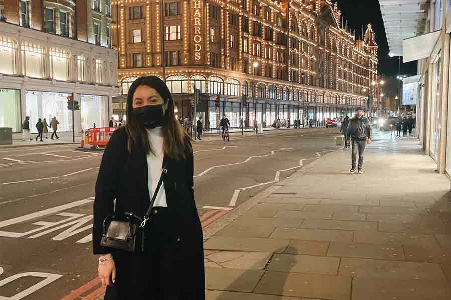 Fernanda en la calle de Londres