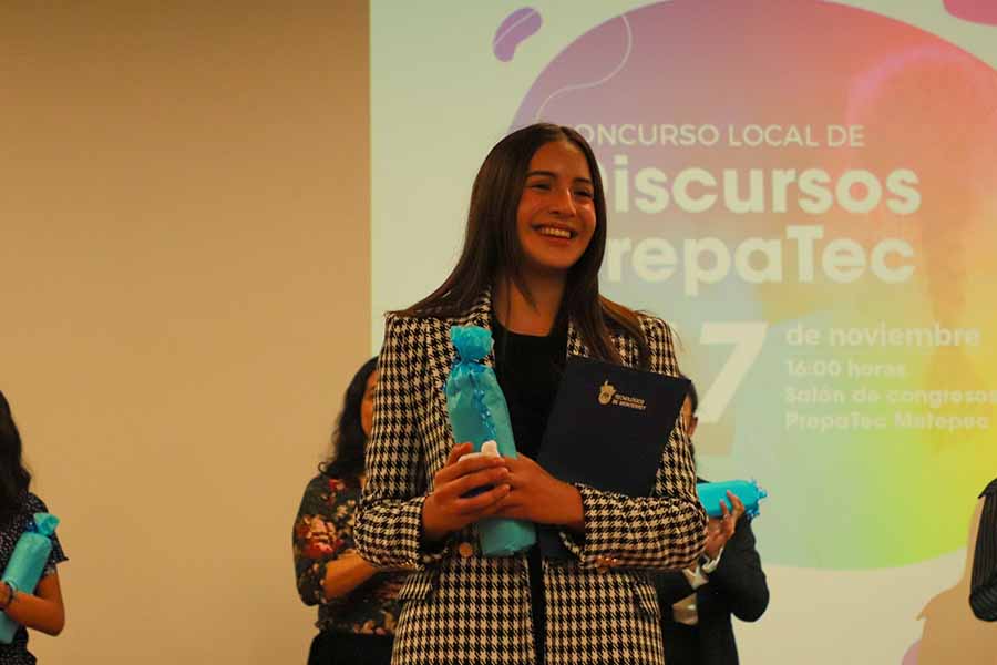 Estudiante de PrepaTec Metepec gana concurso nacional de discursos