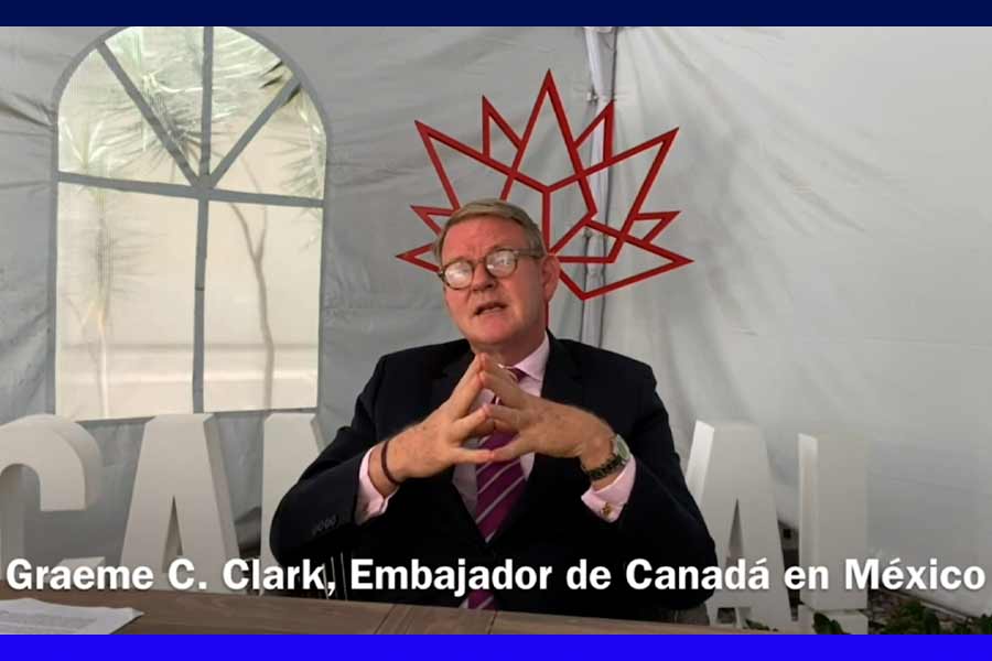 El embajador de Canadá en México compartió un mensaje en la apertura del evento.