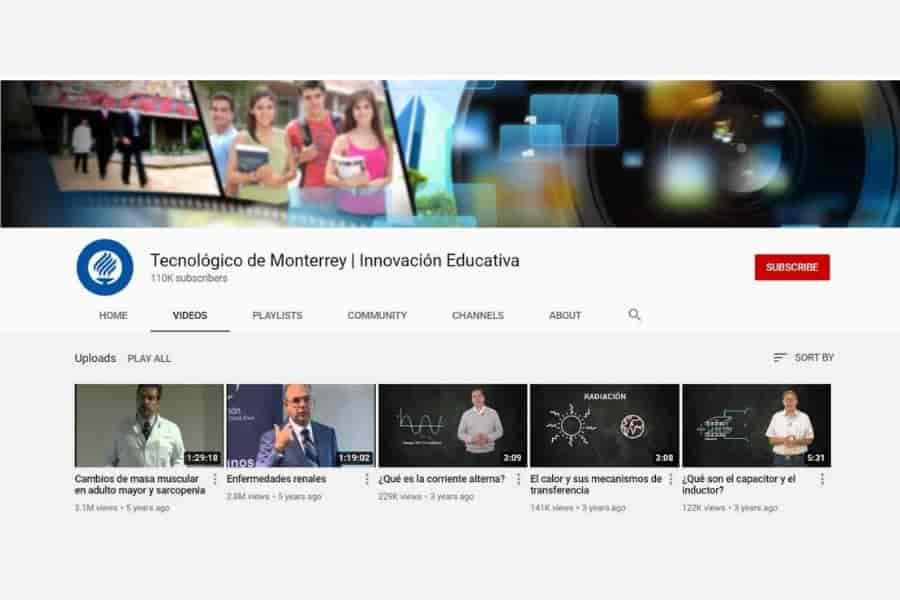Canal de Innovación Educativa en YouTube