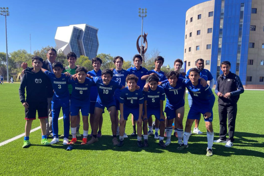 Equipo representativo de soccer Zacatecas en el campeonato nacional de CONADEIP