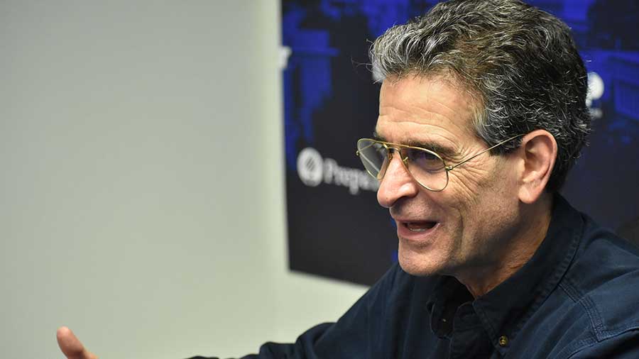 Dean Kamen, fundador de FIRST y FIRST Global, en su visita al Tec de Monterrey campus Monterrey en el pasado mes de marzo.