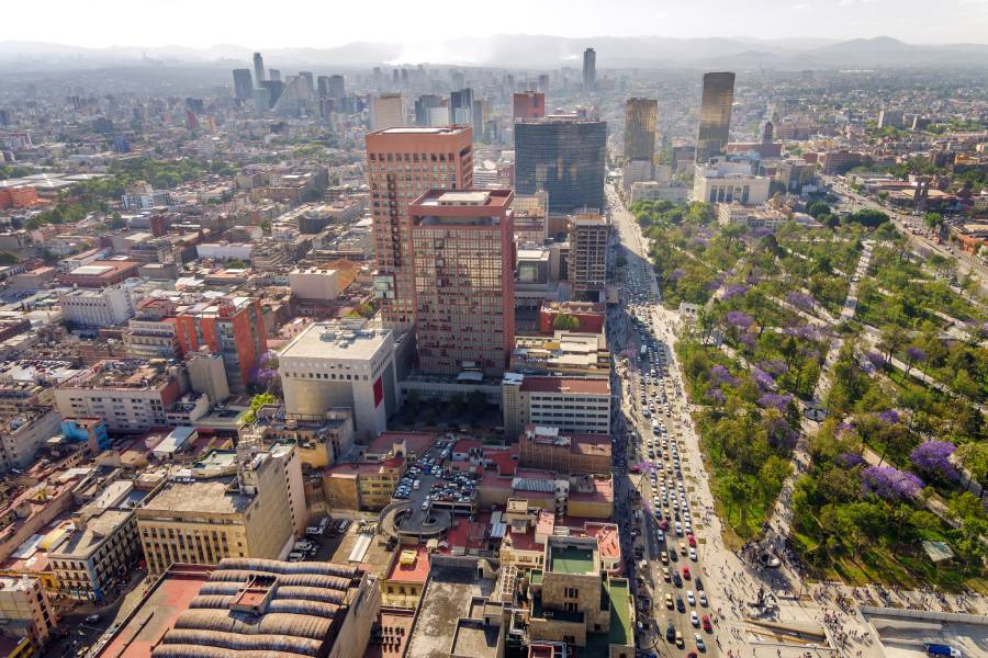 Vista de paisaje en la Ciudad de México