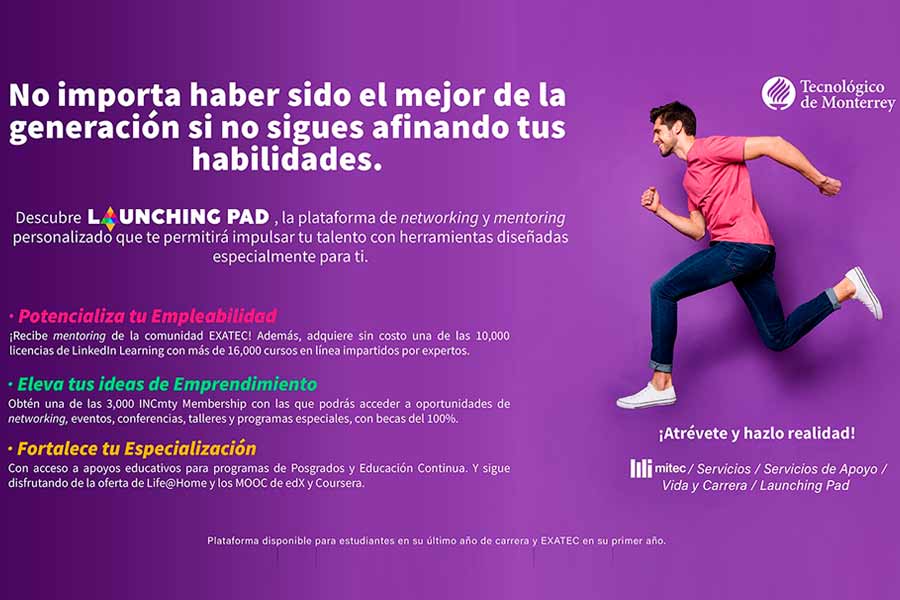 Launching Pad es una plataforma disponible para estudiantes de último semestre y recién graduados.