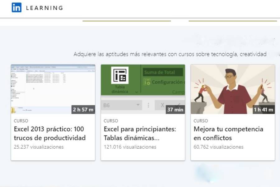 LinkedIn Learning ofrece más de 16 mil cursos en video, los cuales puedes tener a tu disposición como EXATEC