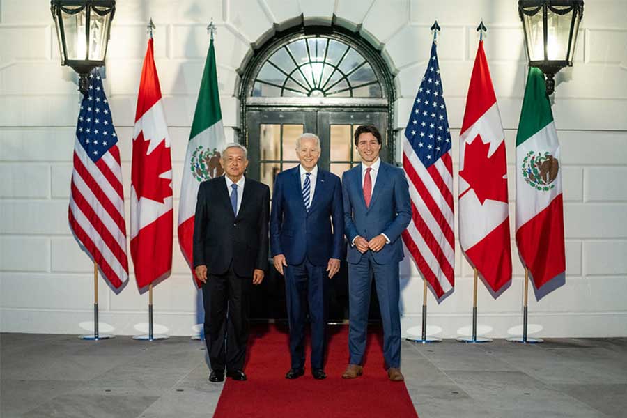 Líderes de Estados Unidos, México y Canadá encabezan X cumbre de Líderes de Norteamérica