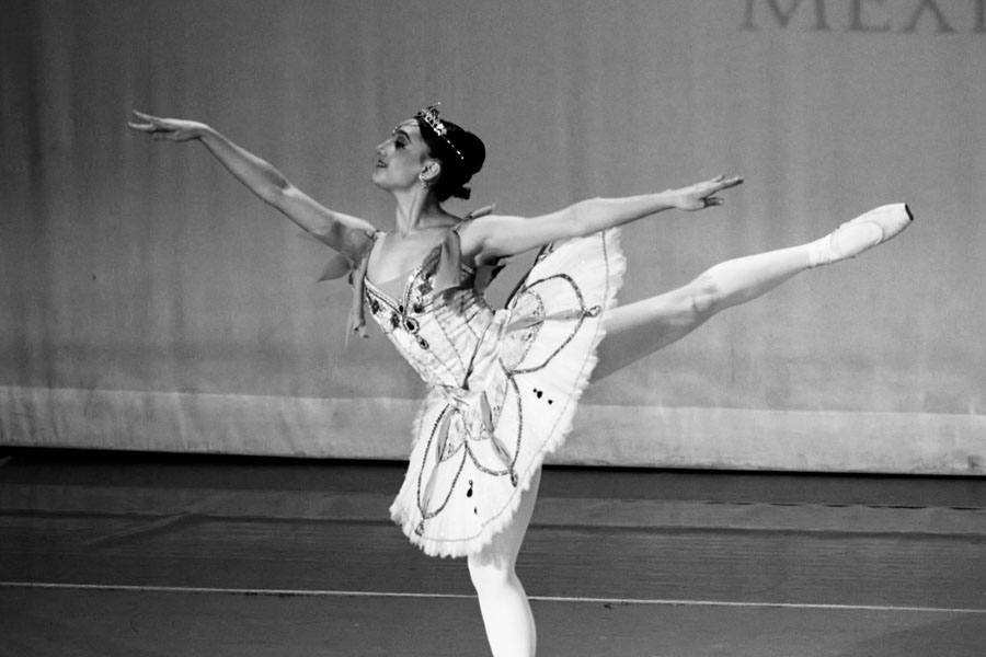 Nicole Capín durante eliminatorias de nacional de ballet