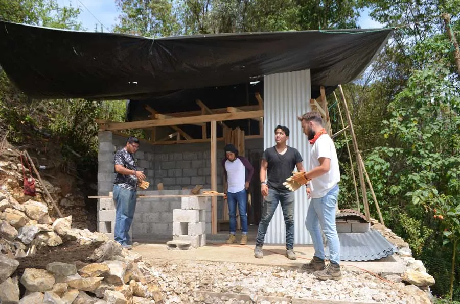 Casas de parteras en Chiapas.