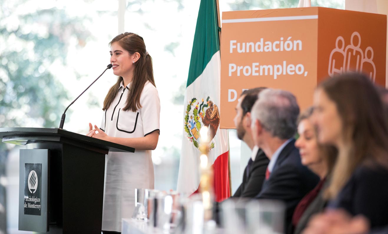 Cassandra Vargas, presidenta del CEF del campus Querétaro del Tec.