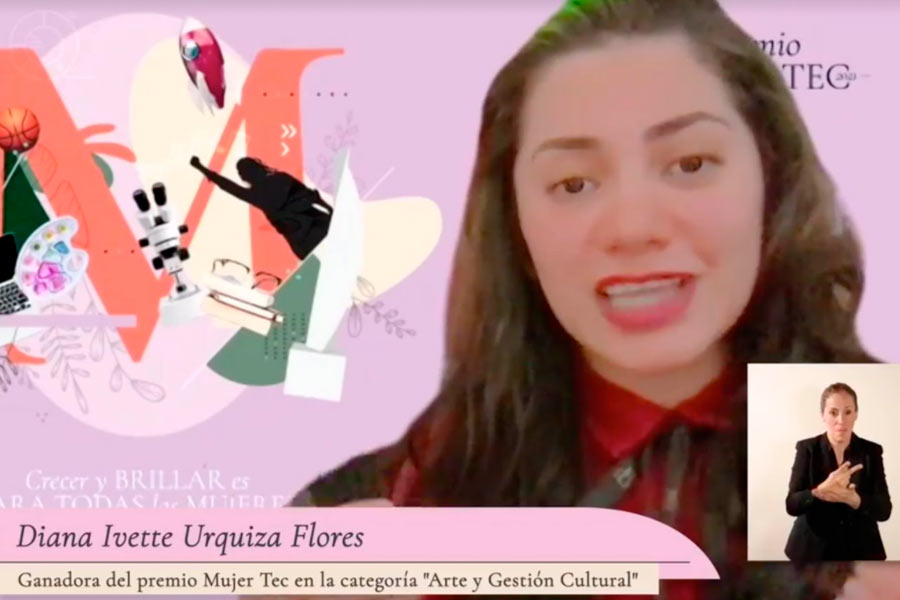 Diana Urquiza fue reconocida con el Premio Mujer Tec 2021