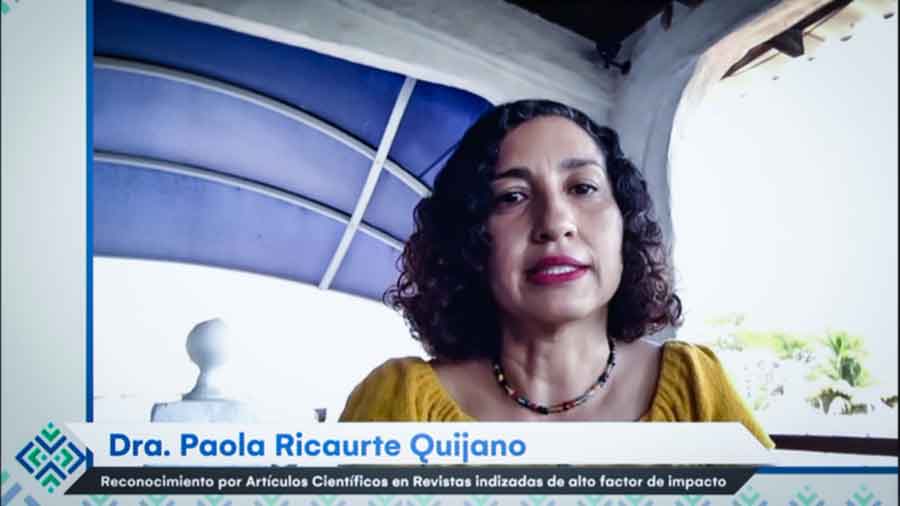 Paola Ricuartte Quijano fue la ganadora de la categoría de Artículos publicados en revistas de alto impacto 
