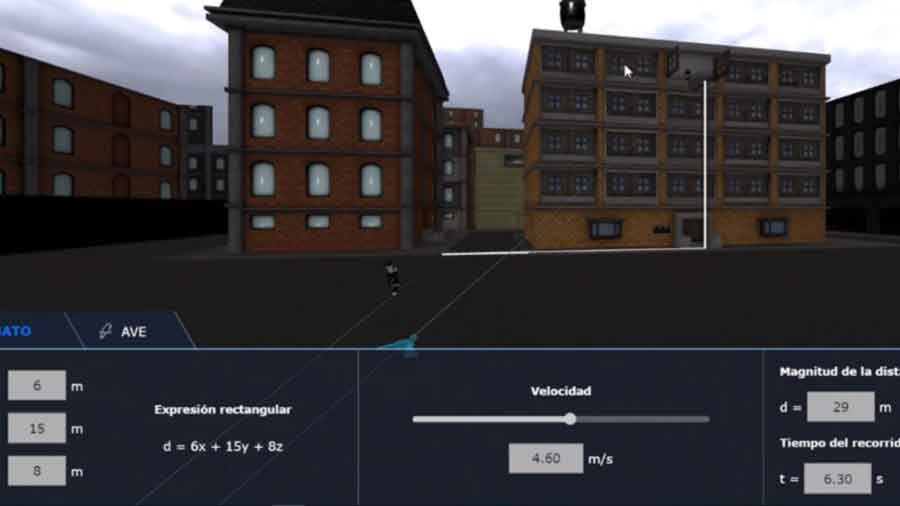 El mundo virtual incluye 3 retos para los alumnos en el tema de vectores