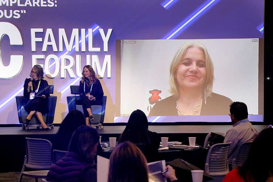 Rosa Tous se sumó a través de una conferencia virtual al Family Forum 2022.
