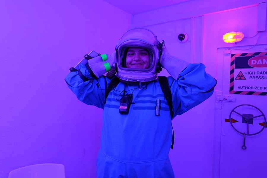 Shalom Carmona, estudiante del campus Monterrey, participó en una misión análoga para simular experimentos como si estuviera en el espacio.
