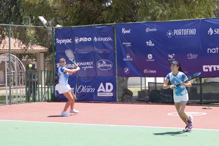 Acciones del torneo de tenis EXATEC Ciudad Obregón