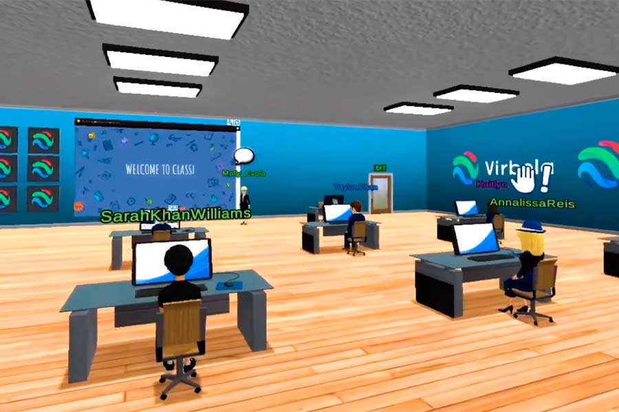 Virbela permite interactuar en un mundo virtual, por lo que te ayuda a interactuar con tus alumnos