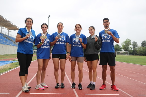 Xóchitl Montoya, Mariana Gancedo, Mirthala Herrera, Ximena Angulo, Danela Serrato y Miguel Ramírez, son algunos de los Borregos de Atletismo del campus Monterrey que consiguieron medalla. 