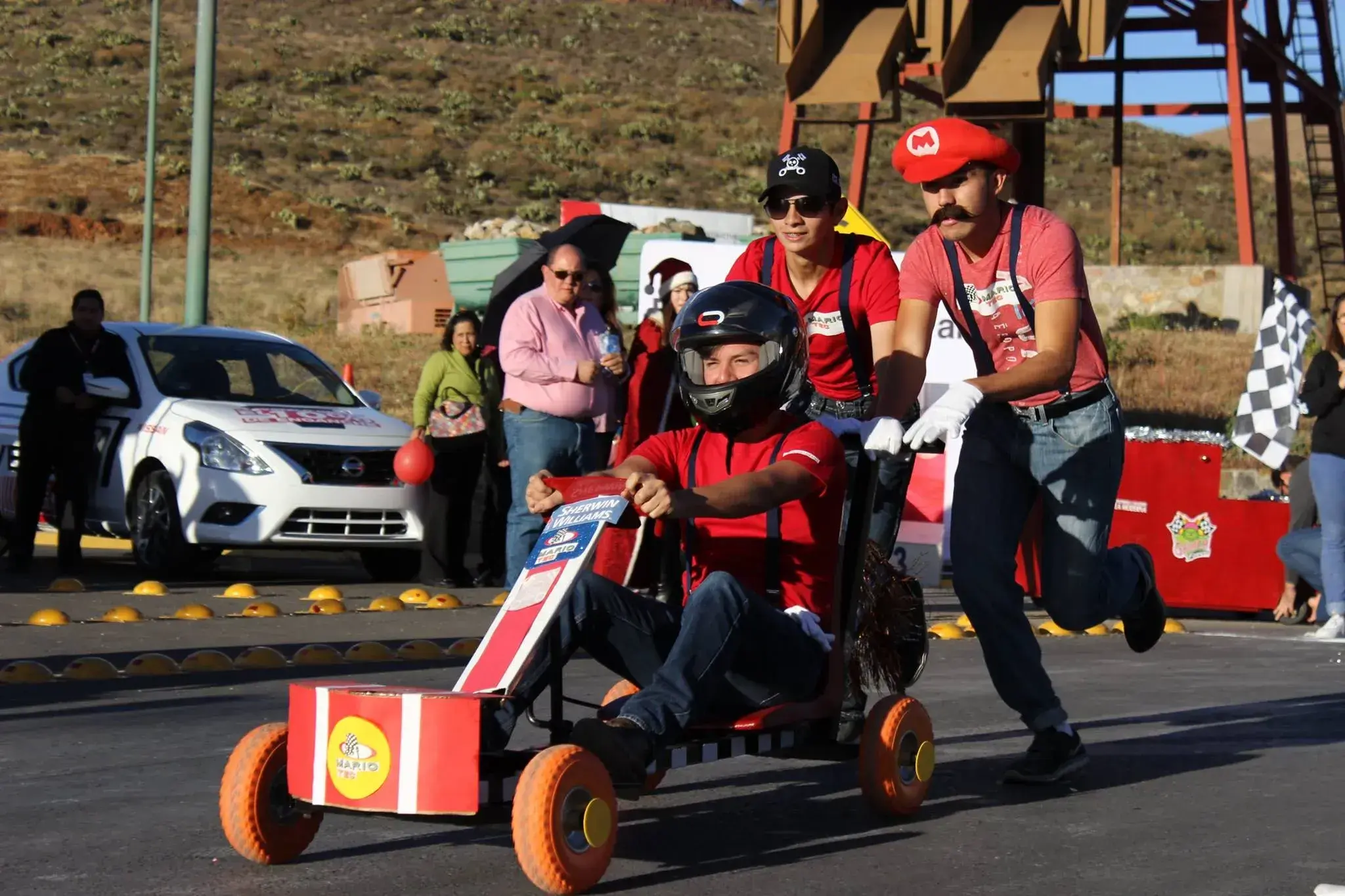 En la carrera