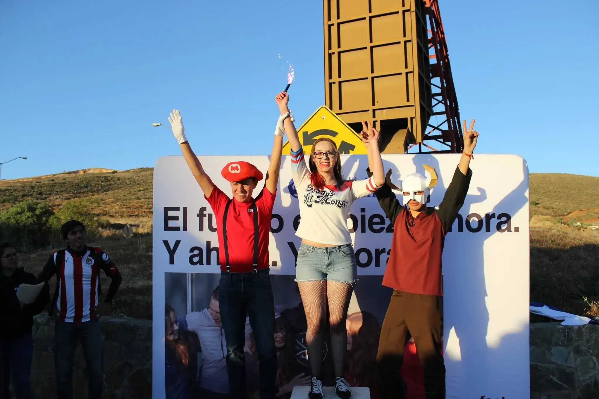 En la carrera