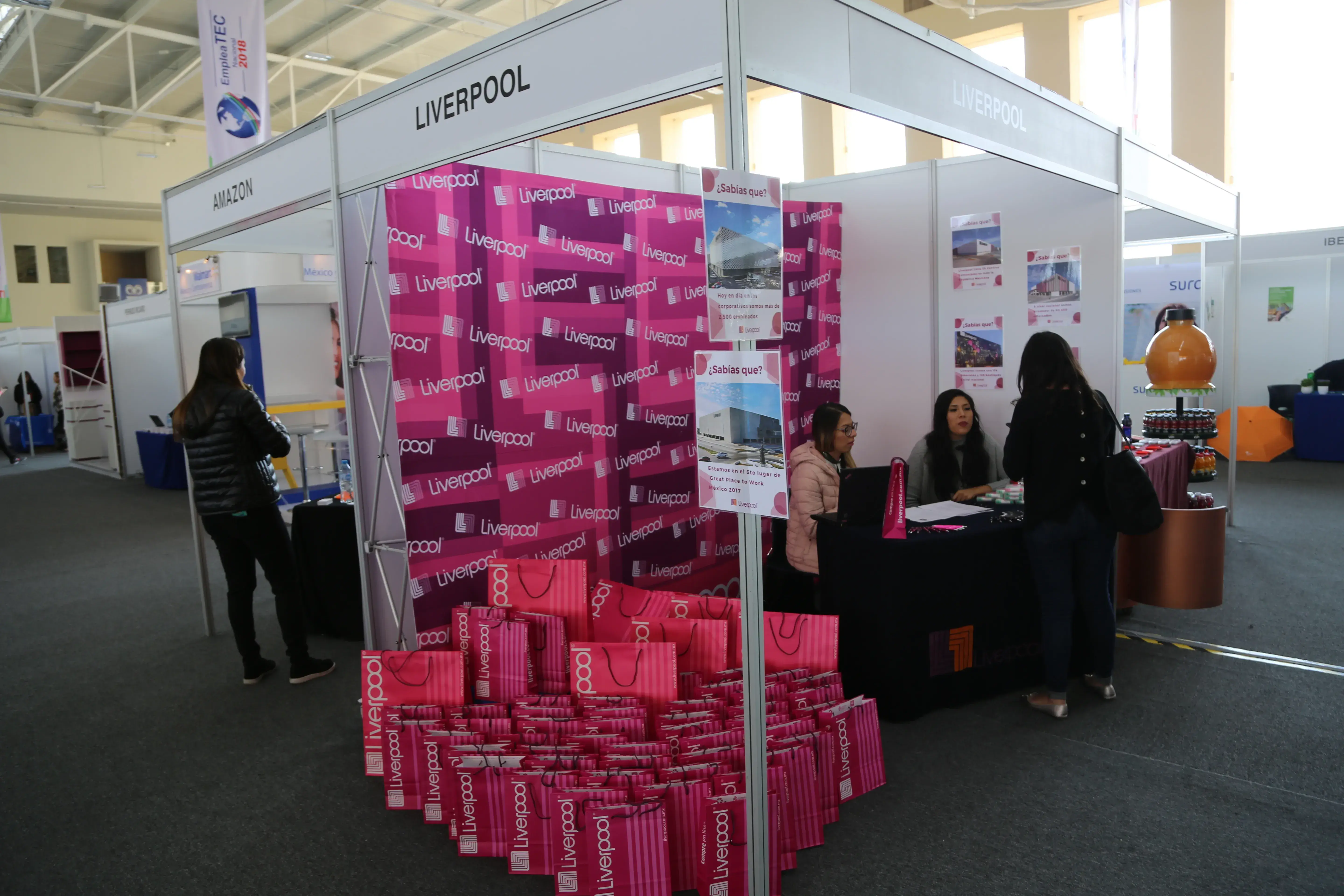 Stand de Liverpool.