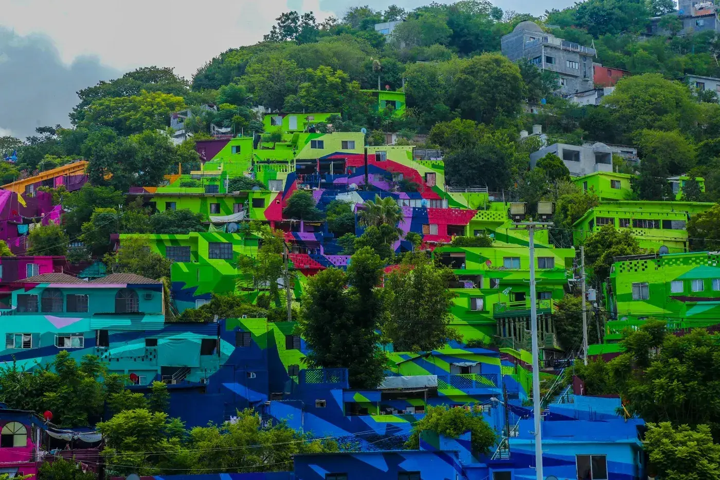 El mural es llamado 'El Ave de los Sueños'.