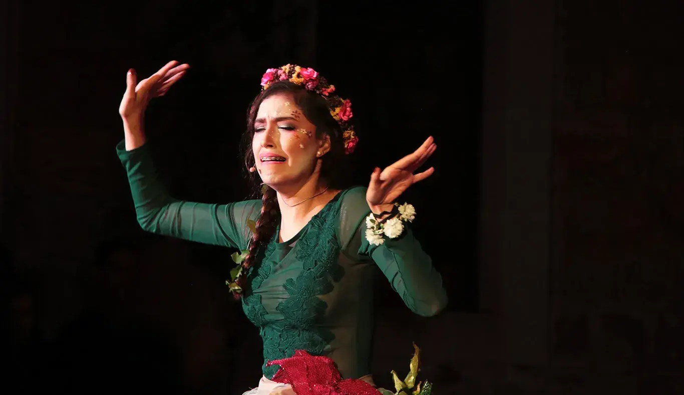 Canto, danza, música en el festival de arte del tec de monterrey en Zacatecas