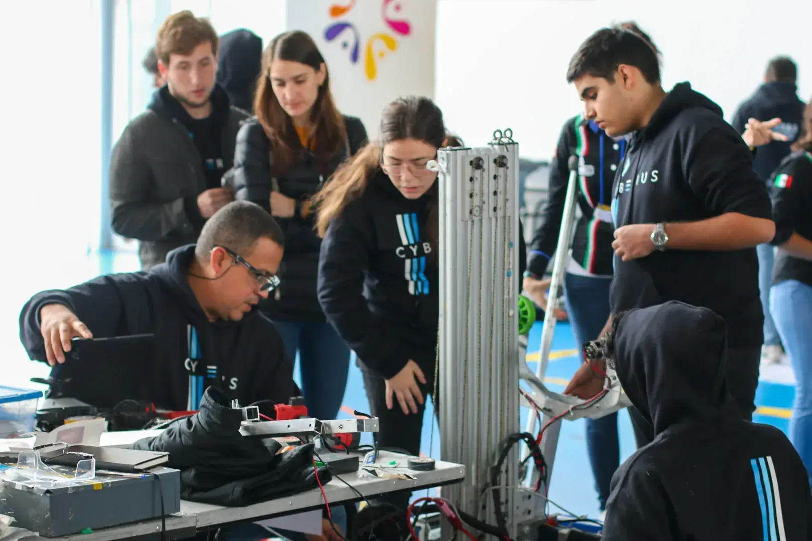 Area de Pits del equipo Cyberius de PrepaTec.
