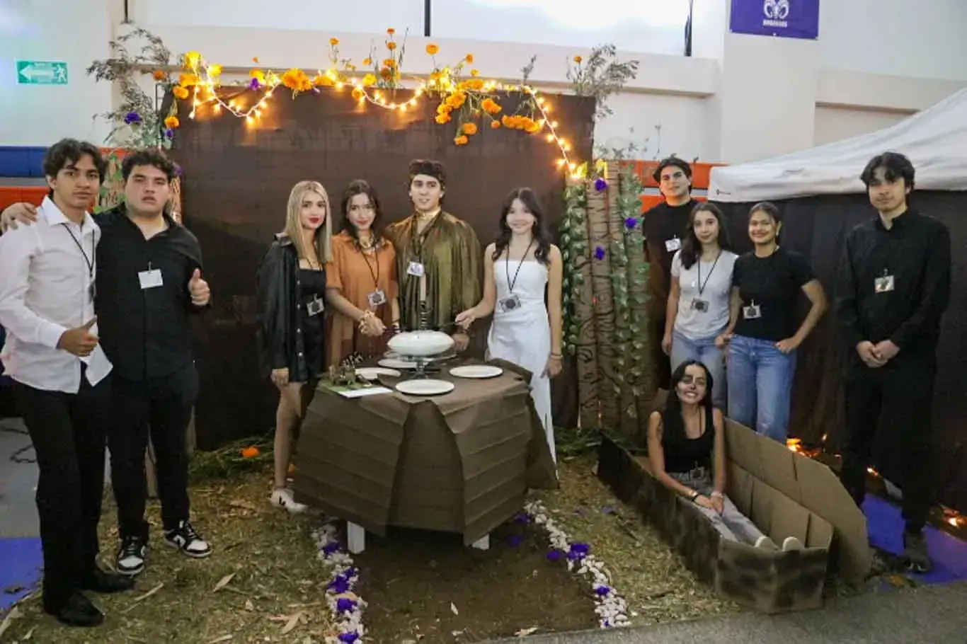 Fiesta de Humanidades, celebración del Día de Muertos en PrepaTec Santa Anita.