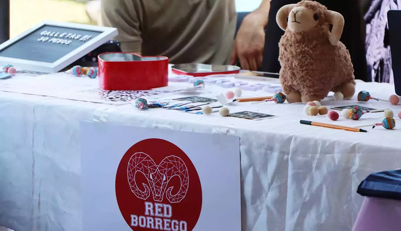 Los stands lucieron mascotas de los grupos estudiantiles.