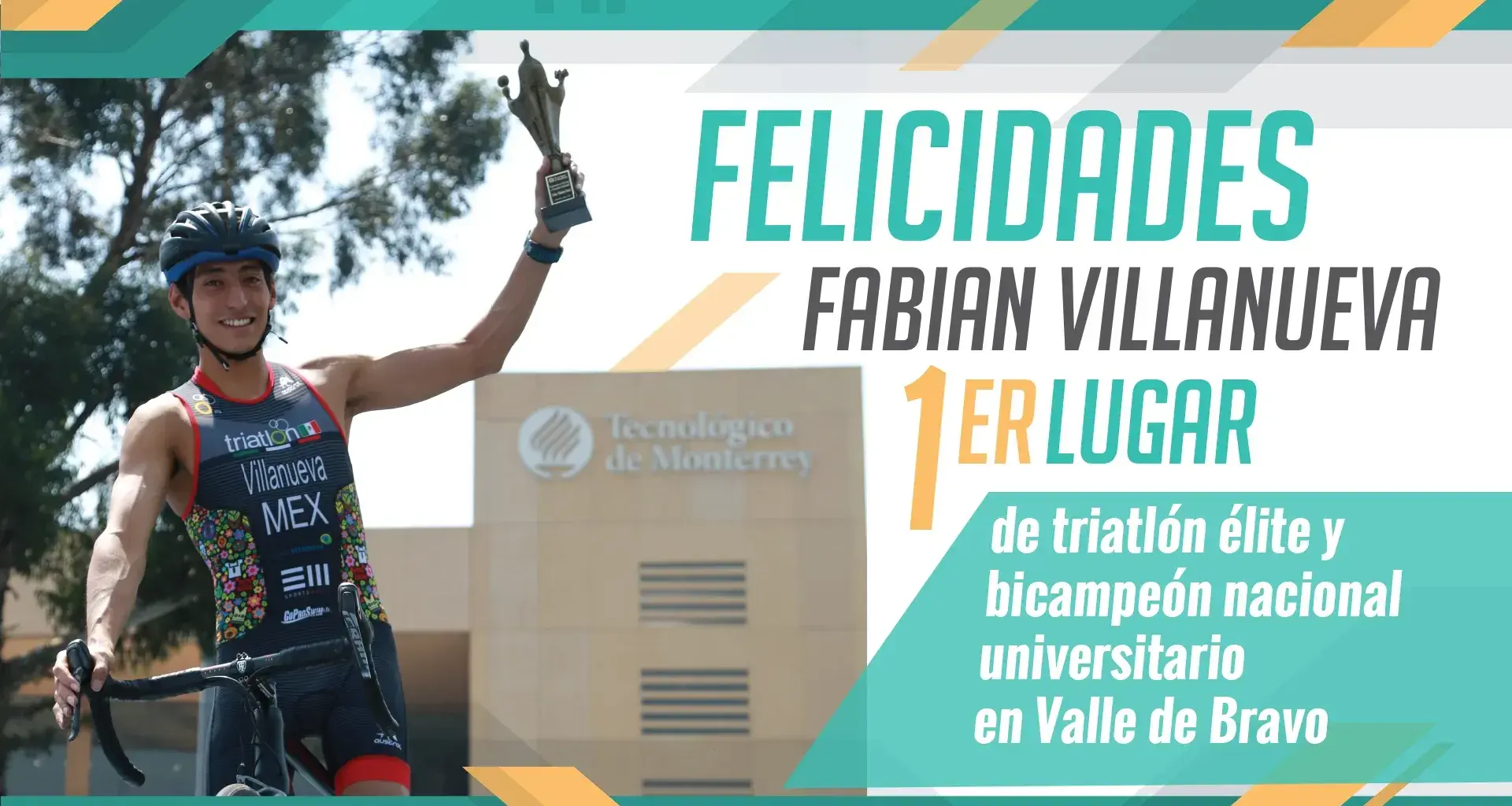 Fabian Villanueva triatleta del Tec