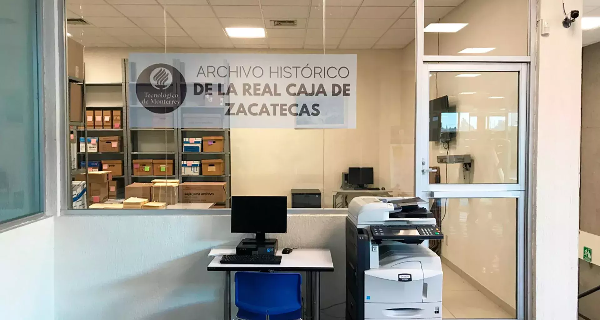 Archivo histórico en Campus Zacatecas.