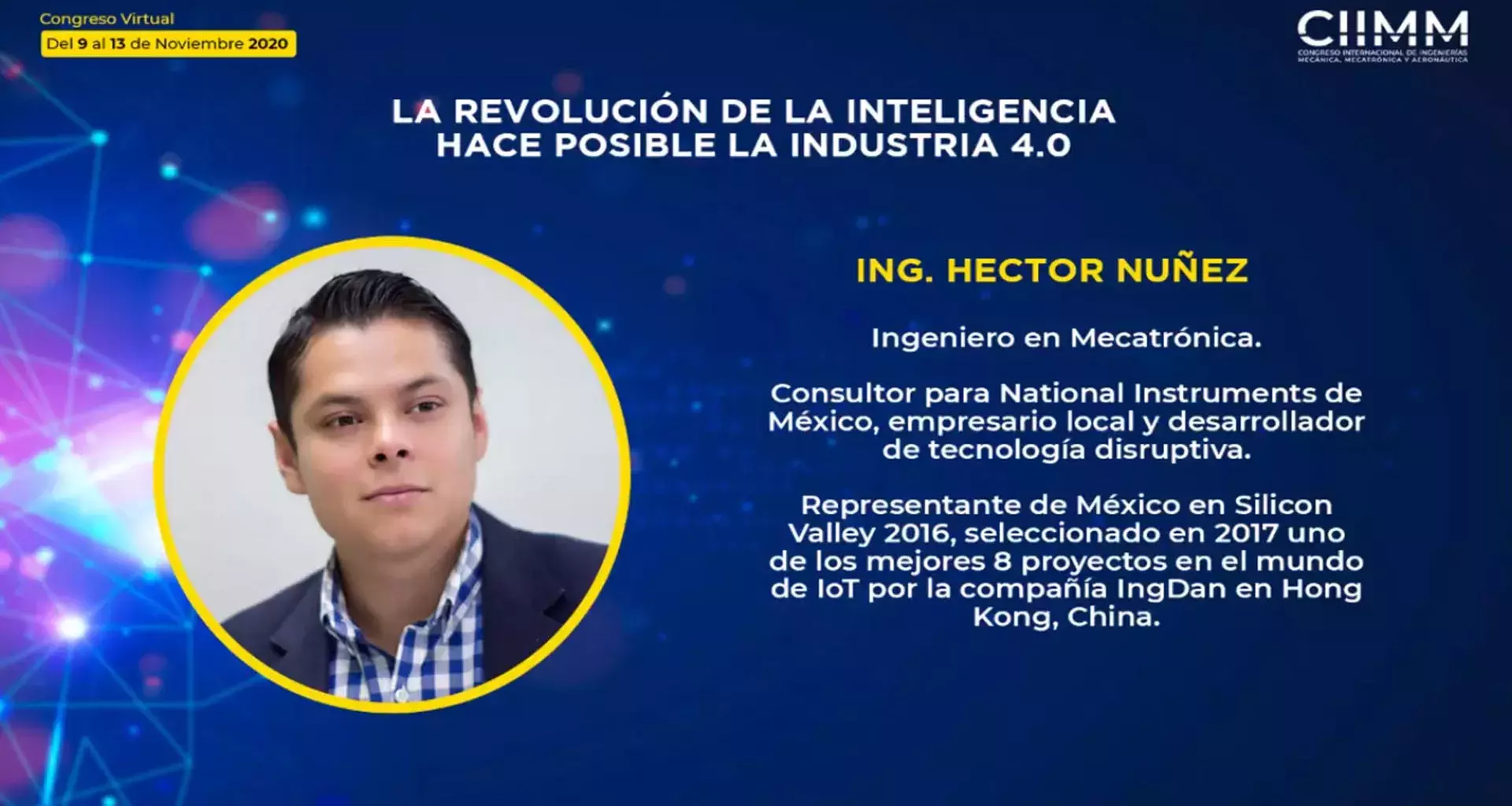 Anuncio de la conferencia de Héctor Núñez.