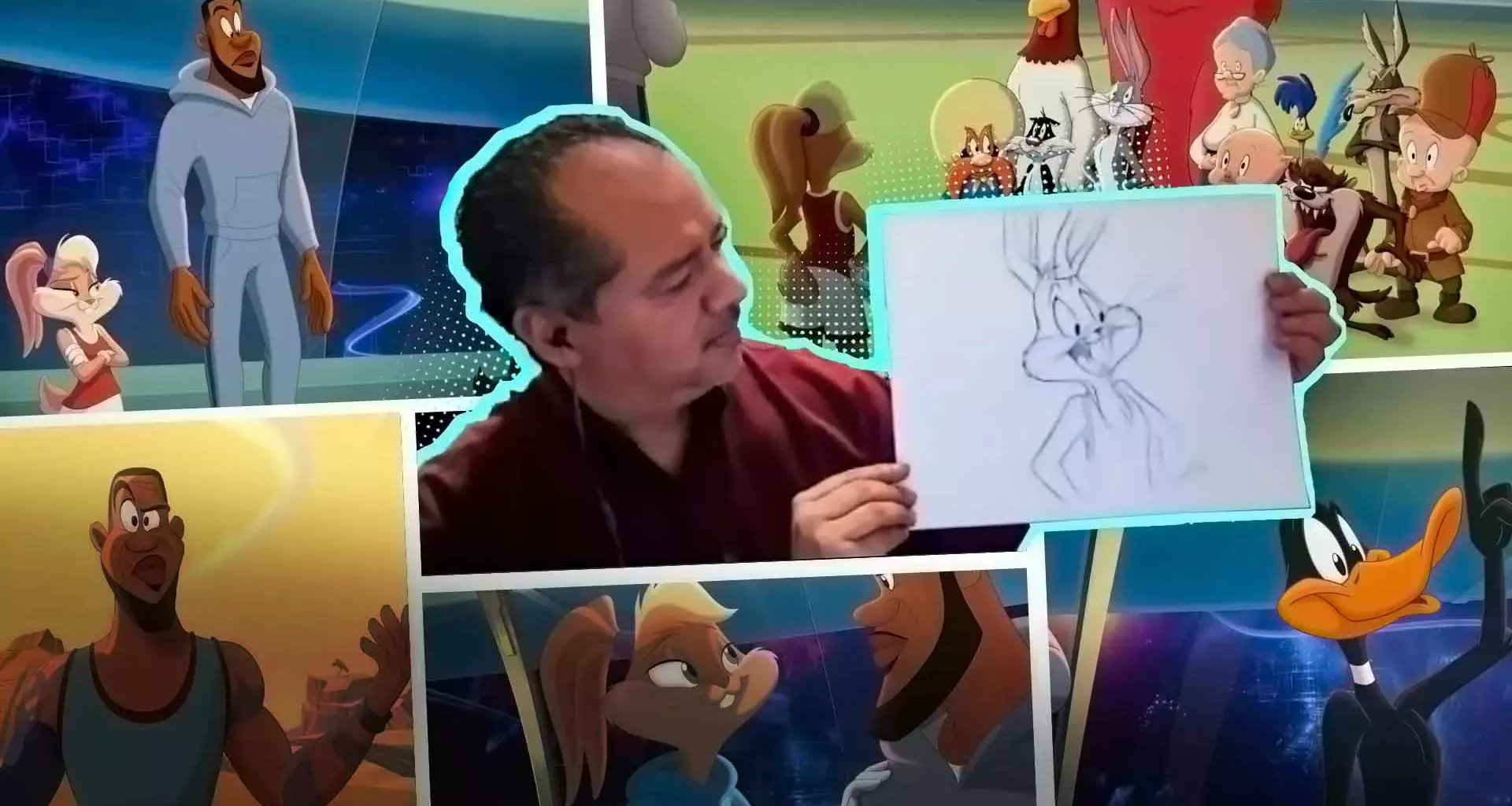 Luis Manuel Villarreal fue uno de los artistas que hicieron la animación en 2D de la película Space Jam 2.