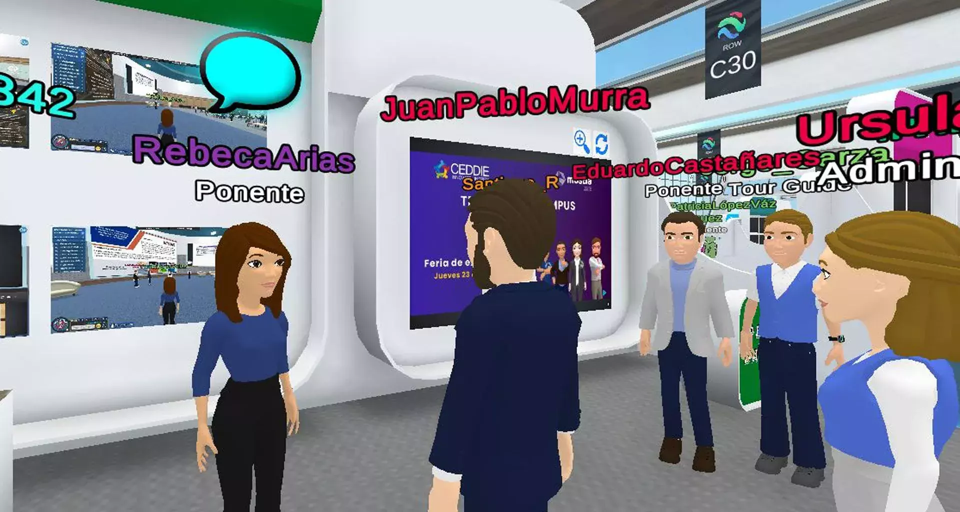 Juan Pablo Murra visitó la exposición de profesores del Tec Campus Virtual
