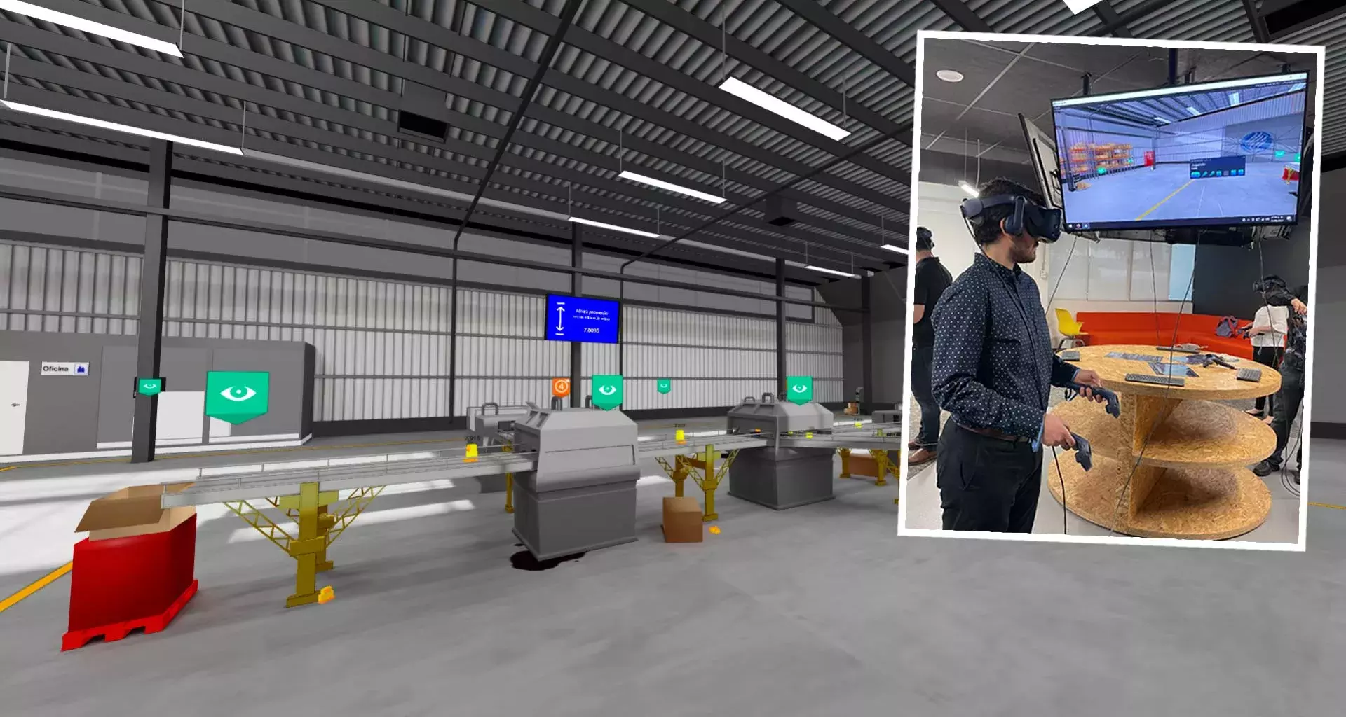Profesores de Educación Digital desarrollaron una planta de realidad virtual para estudiantes de ingeniería.