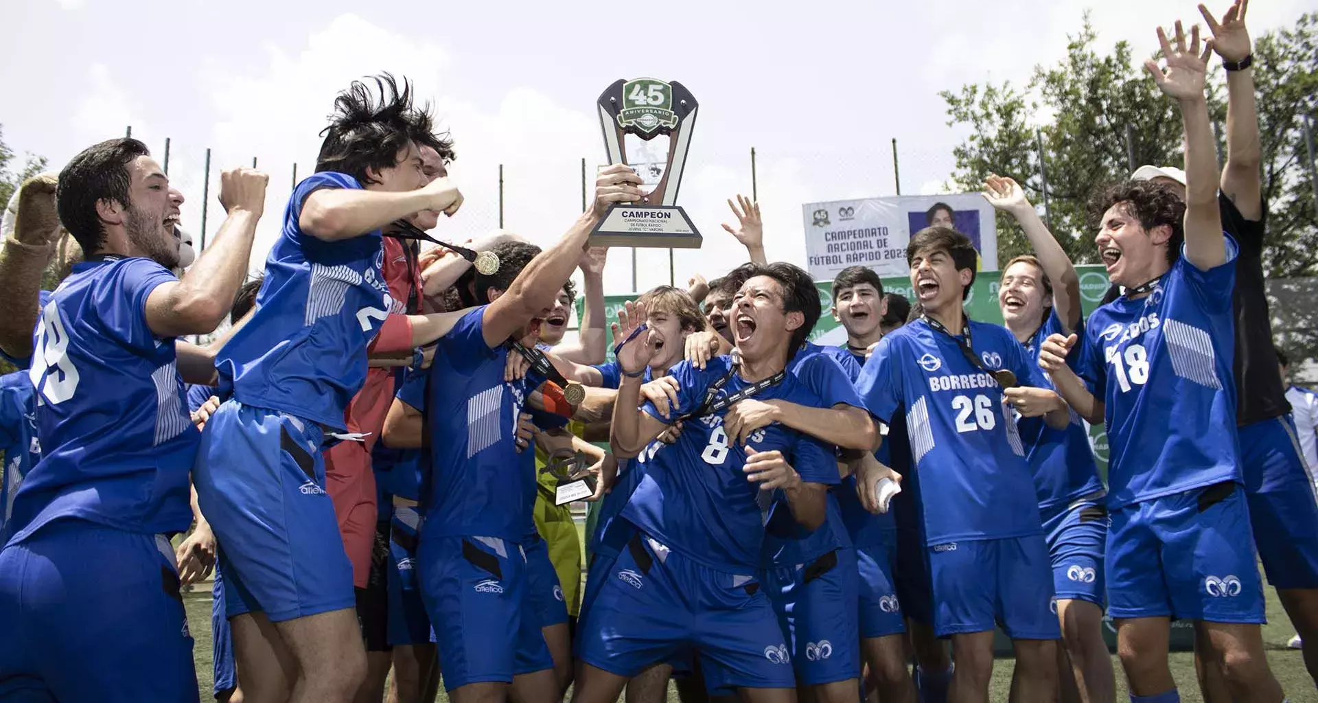 Borregos MTY de PrepaTec ¡logran bicampeonato de fútbol rápido!