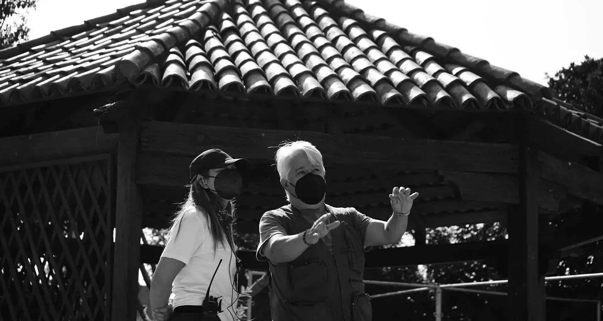 José Luis Olivares during filming of his movie